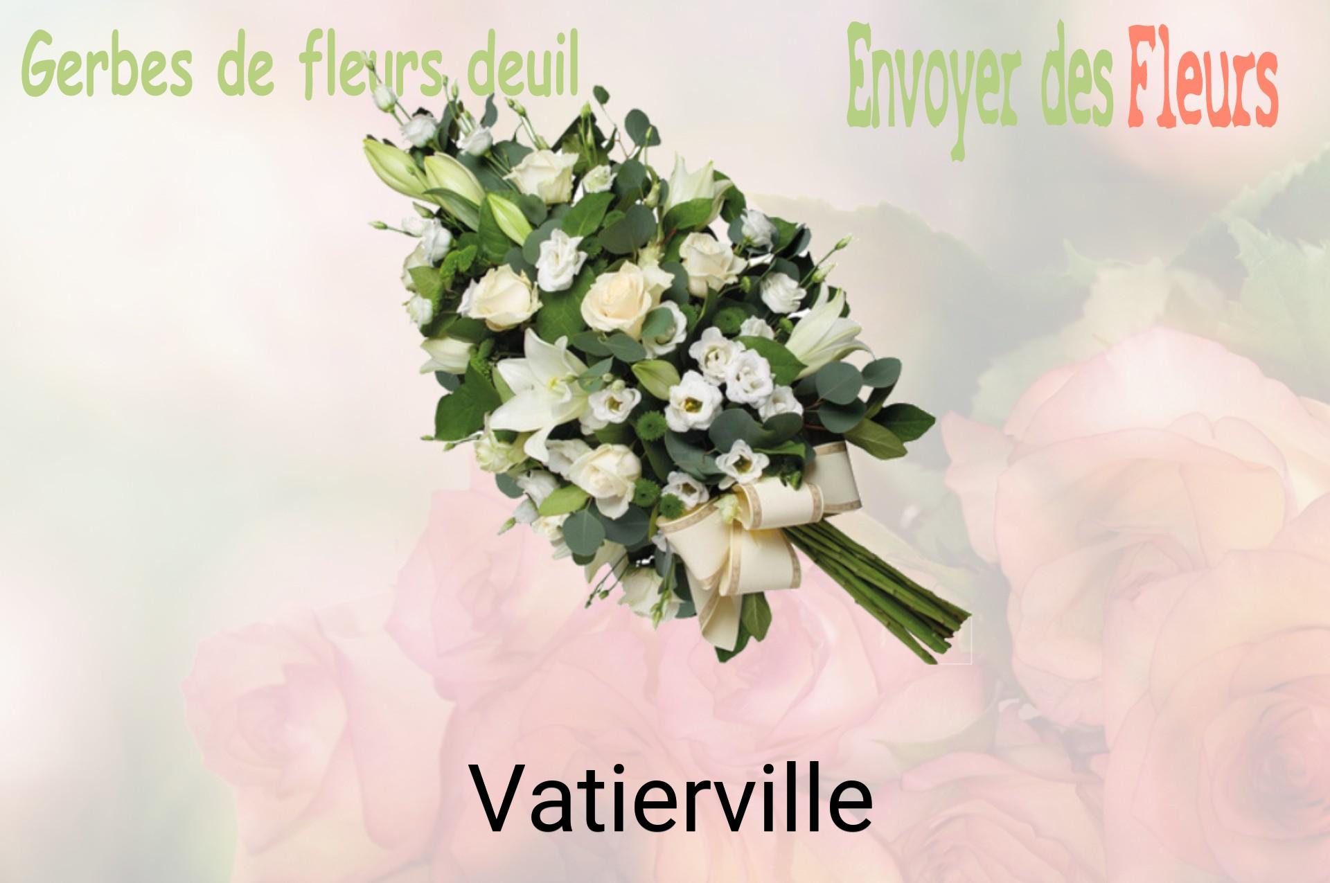 Gerbe de fleurs de deuil livrée à Vatierville